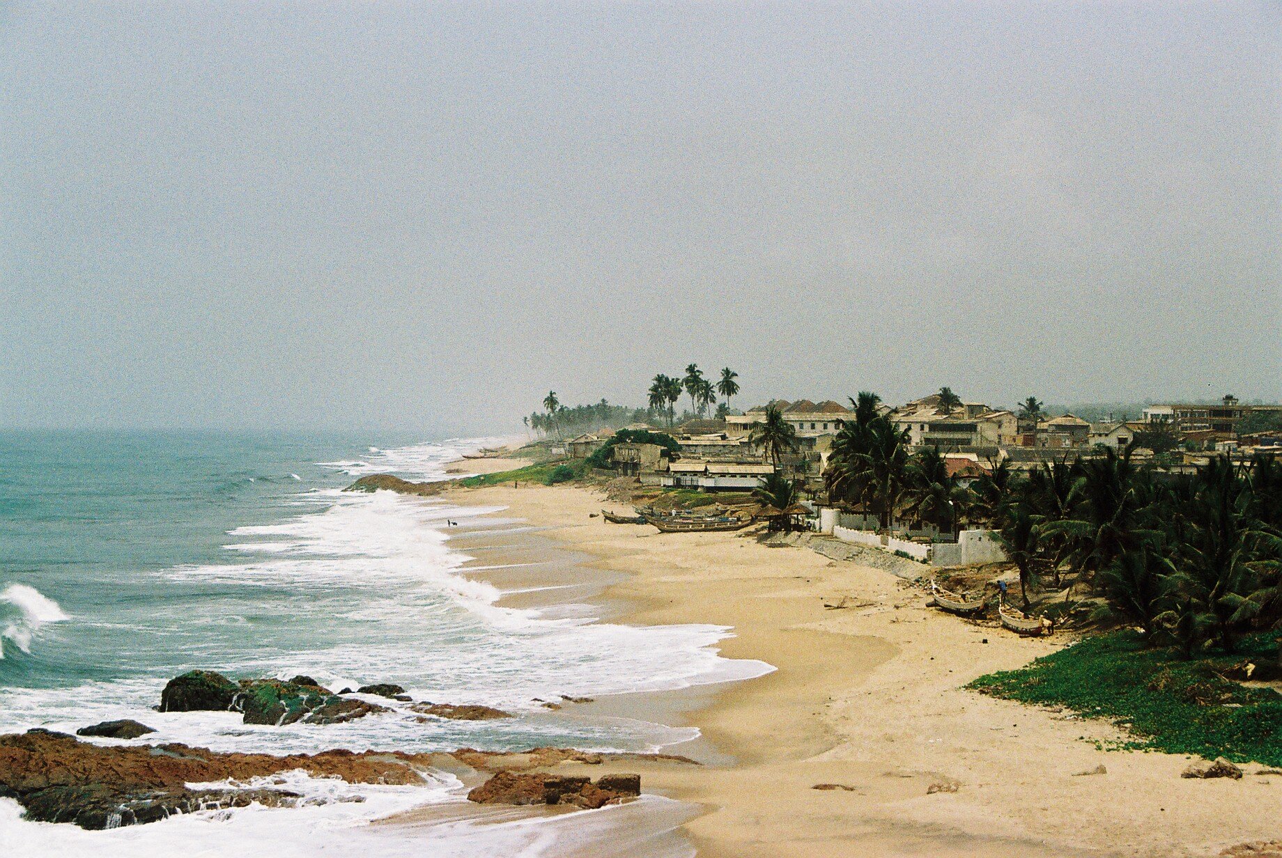 Beach view from Cape coast castle